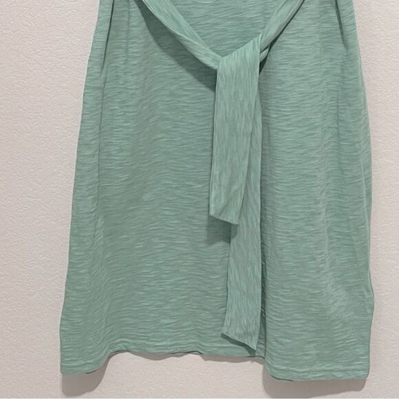 J Crew Factory NWT Knit Tie Waist Mini Dress Size Medium in Frosty Mineral - Picture 10 of 11